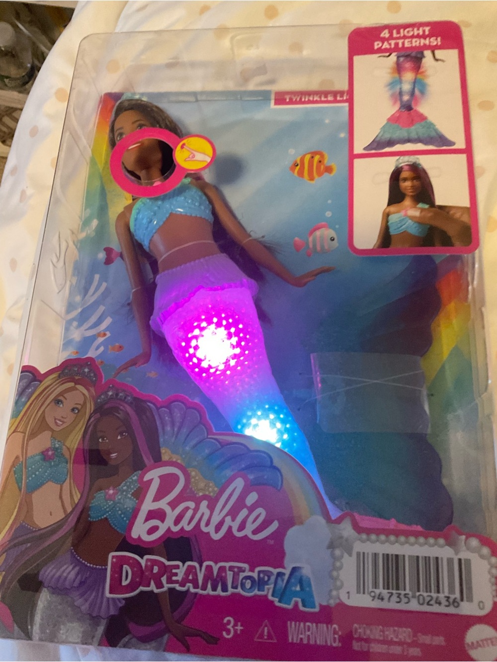 Mattel Barbie Dreamtopia Mermaid Doll Lights Up New - Picture 3 of 4